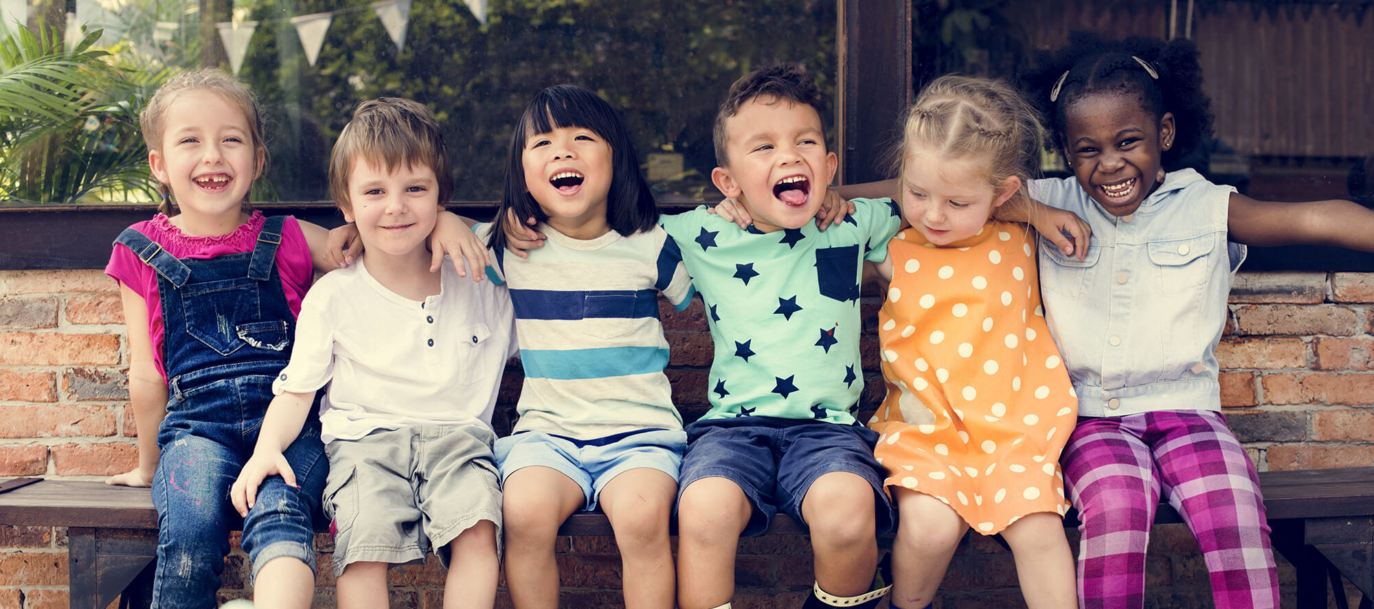Group of kids laughing